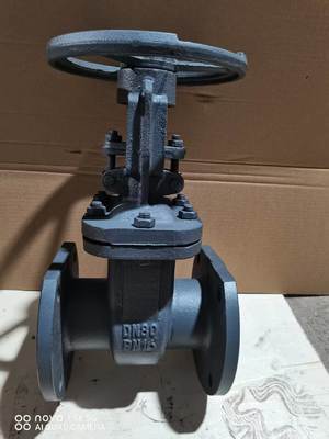 Industrial Cast Iron Gate Valve with ASME B16.10 Standards, 1/2 Inch - 24 Inch Size Range, and 150 - 300 PSI Pressure Rating