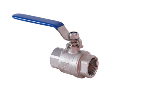 304 Stainless Steel Threaded Ball Valve with Full Port Design for Industrial Flow Control